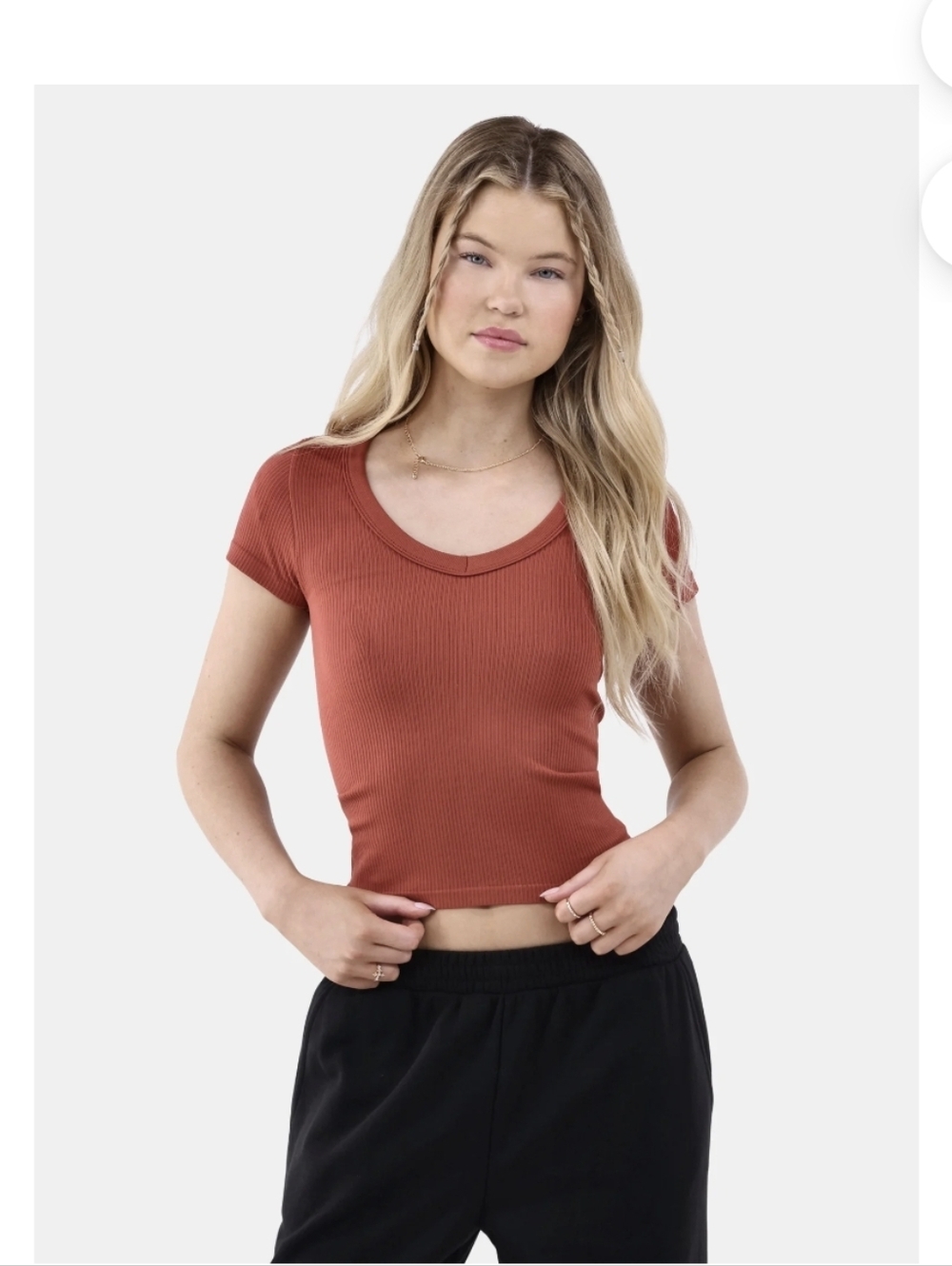 No Boundaries Seamless V-Neck Tee, Women's Bundle(2pack)